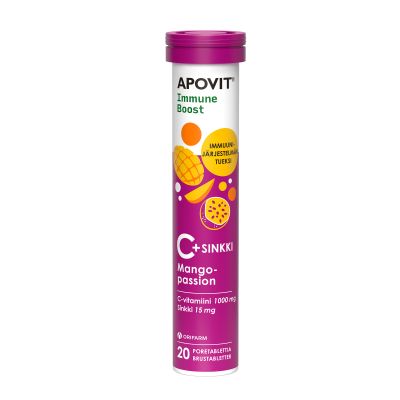 Apovit C+sinkkipore mango-passion 20 tablettia